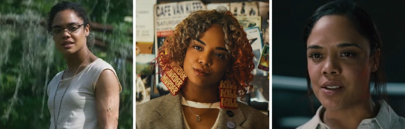 Thompson in Annihilation, Sorry to Bother You, and Westworld.